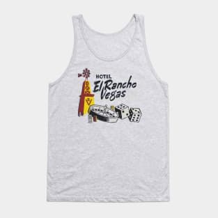 El Rancho Vegas --- Vintage Style Faded Design Tank Top